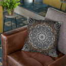 Ornate Mandala - Brown Throw Pillow By Yantart Designs