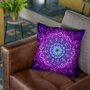 Ornate Mandala - Purple Throw Pillow By Yantart Designs