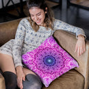 Ornate Mandala - Pink Throw Pillow By Yantart Designs