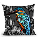 Kingfisher -Normal Throw Pillow By Yantart Designs