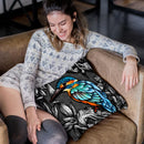 Kingfisher -Normal Throw Pillow By Yantart Designs