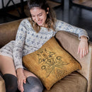 The Auspices Of Horus - Papyrus Throw Pillow By Yantart Designs
