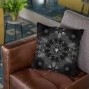 Yantrart Design Geometric Black Throw Pillow By Yantart Designs