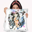 Three Sleeping Kittens Watercolor Throw Pillow By Z Art Gallery