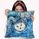 Tundra Hunter Watercolor Throw Pillow By Z Art Gallery