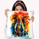 Wise Elephant Throw Pillow By Z Art Gallery