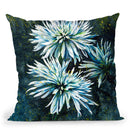 Chrysanthemums Watercolor Throw Pillow By Z Art Gallery