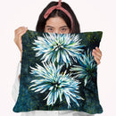 Chrysanthemums Watercolor Throw Pillow By Z Art Gallery