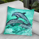 Dolphins Watercolor Throw Pillow By Z Art Gallery