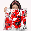 Flaming Poppies Throw Pillow By Z Art Gallery