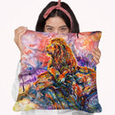 In The Jungle Watercolor Throw Pillow By Z Art Gallery