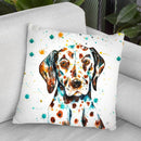 Liver-Spotted Dalmatian Watercolor Throw Pillow By Z Art Gallery