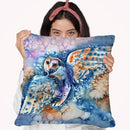 Look Back Watercolor Throw Pillow By Z Art Gallery