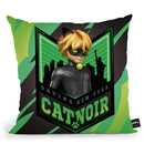 Saving New York Cat Noir Throw Pillow By Miraculous