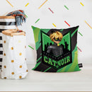 Saving New York Cat Noir Throw Pillow By Miraculous