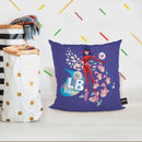 Ladybug Aqua Purple Throw Pillow By Miraculous