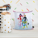 Awesome Power Ladybug Cat Noir Throw Pillow By Miraculous