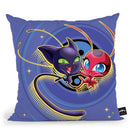 Tikki And Plagg Throw Pillow By Miraculous