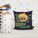Cat Noir Never Give Up Throw Pillow By Miraculous