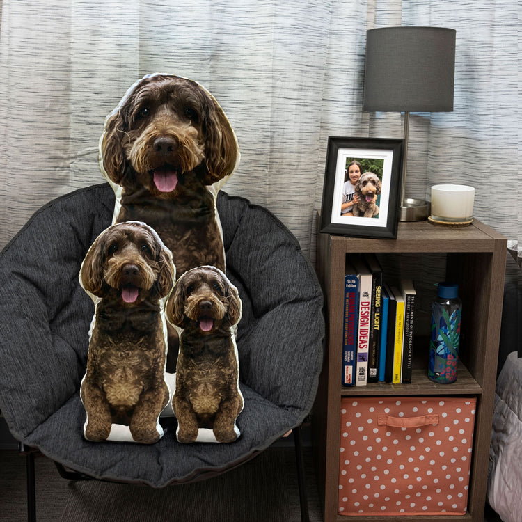 Custom Shaped Dog Photo Pillow