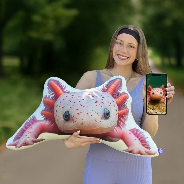 Axolotl  Custom Shaped Pillow