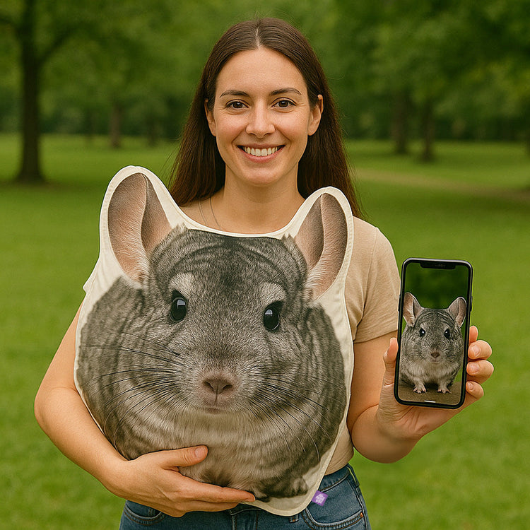 Chinchilla Custom Shaped Pillow