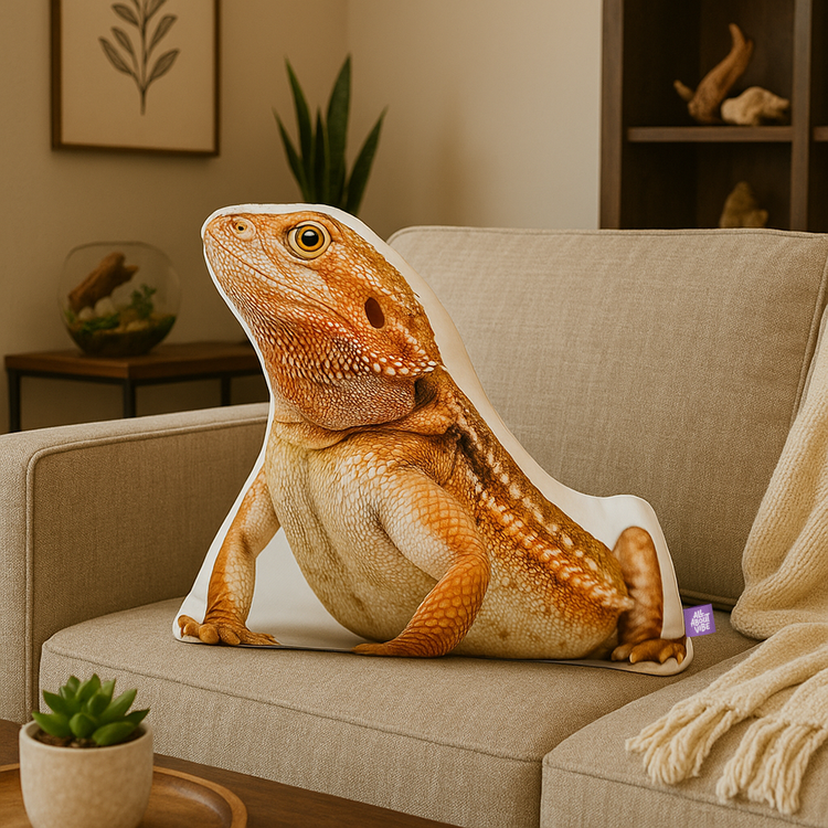 Bearded Dragon Custom Shaped Pillow