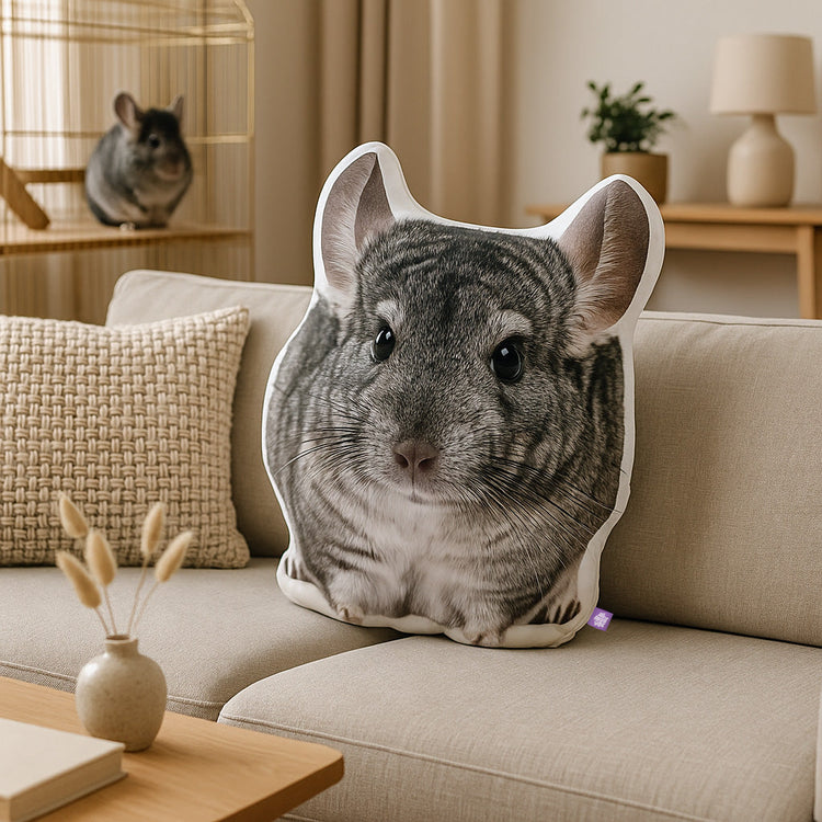Chinchilla Custom Shaped Pillow