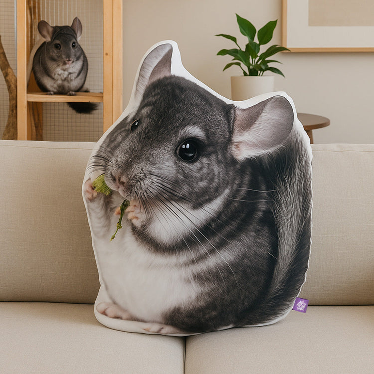 Chinchilla Custom Shaped Pillow