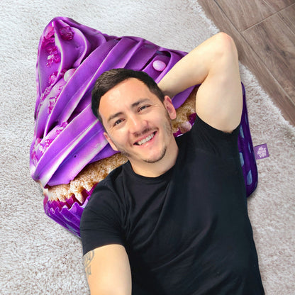 Violet Cupcake Throw Pillow By All About Vibe