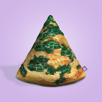 Spinach Pizza Slice Throw Pillow By All About Vibe