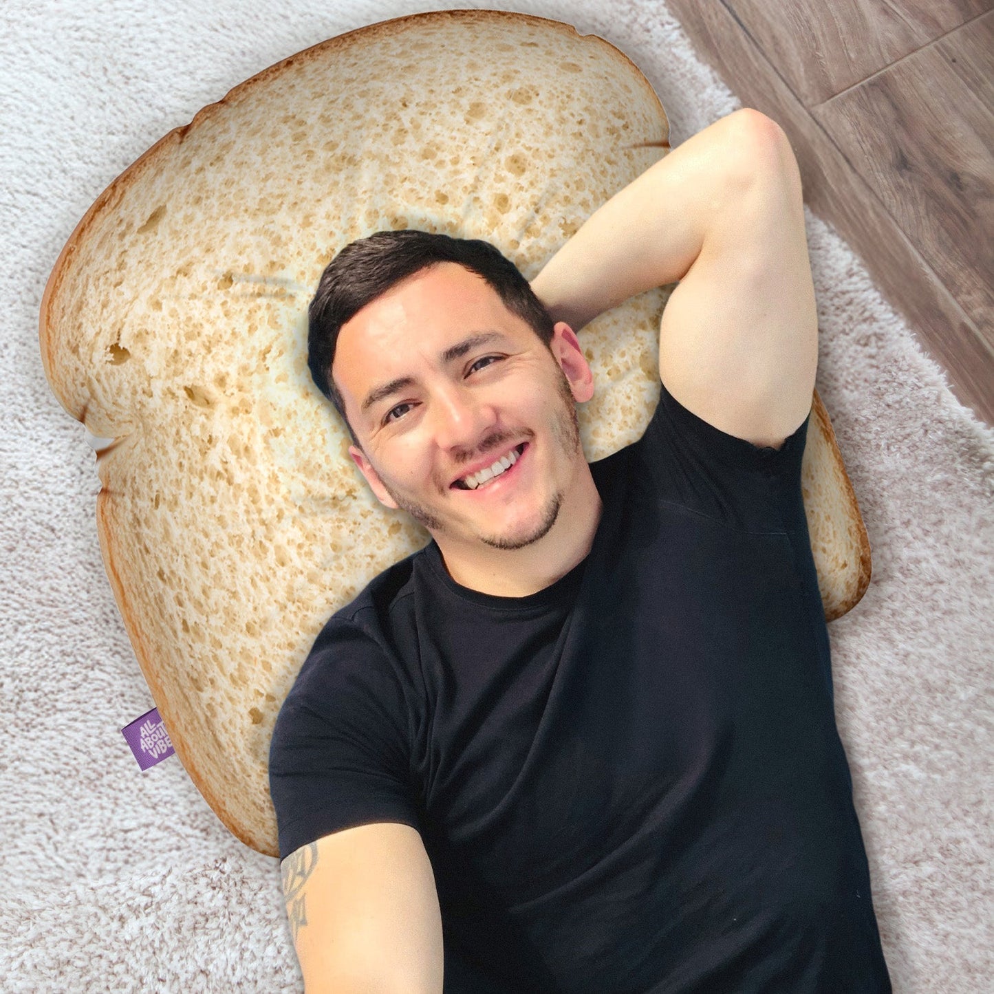 White Bread Throw Pillow By All About Vibe