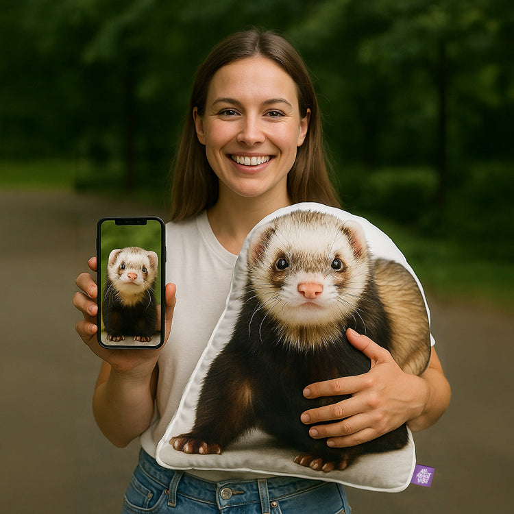 Ferret Custom Shaped Pillow