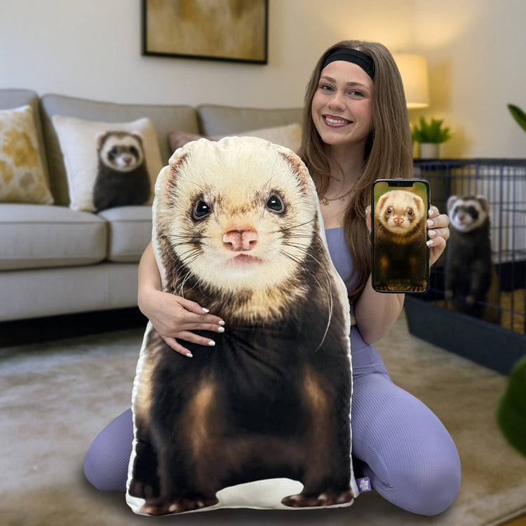Ferret Custom Shaped Pillow