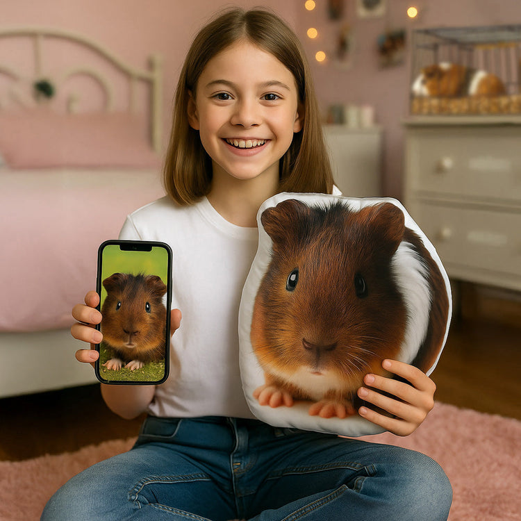 Guinea Pig Custom Shaped Pillow
