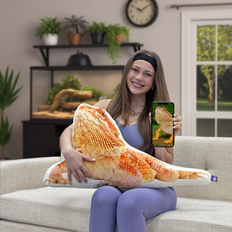 Bearded Dragon Custom Shaped Pillow