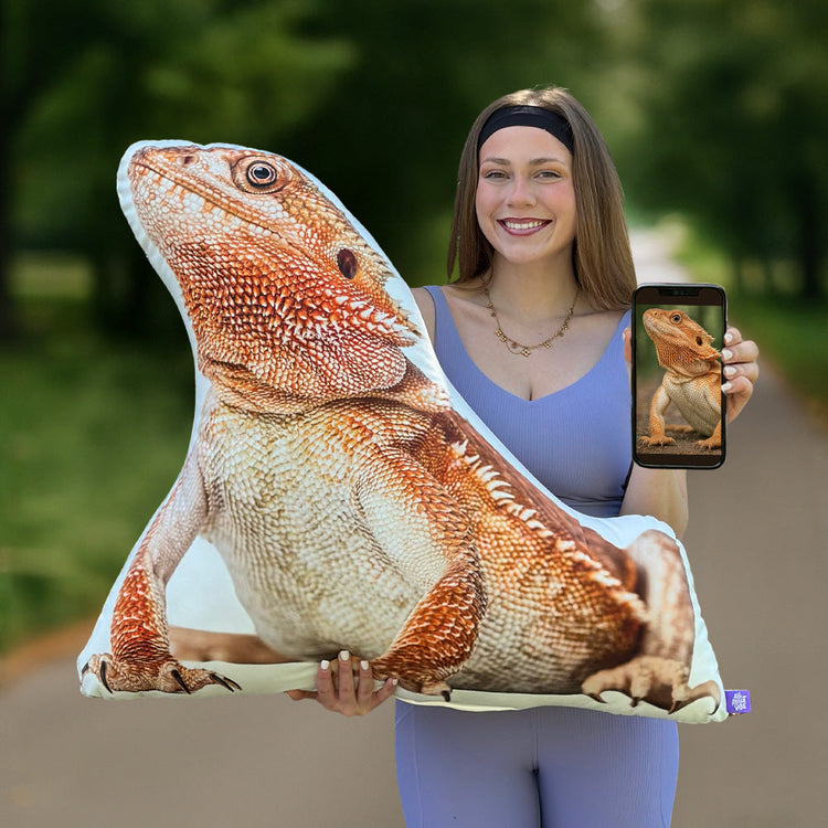 Bearded Dragon Custom Shaped Pillow