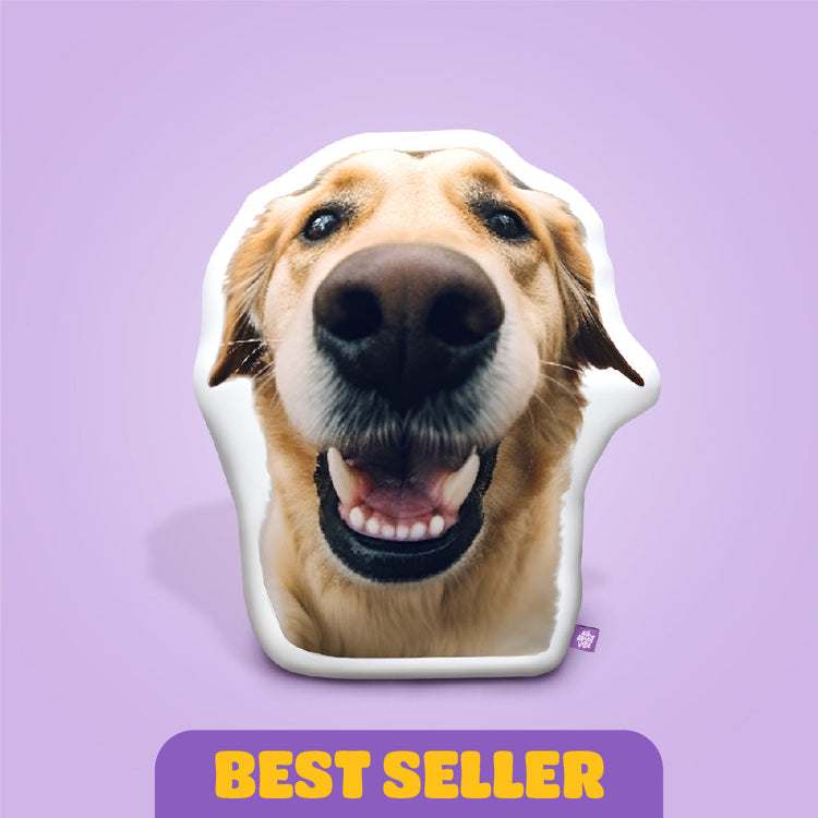Custom Shaped Dog Photo Pillow