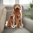 Personalized Goldendoodle Pillow