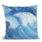 The Big Wave Throw Pillow By Albena Hristova