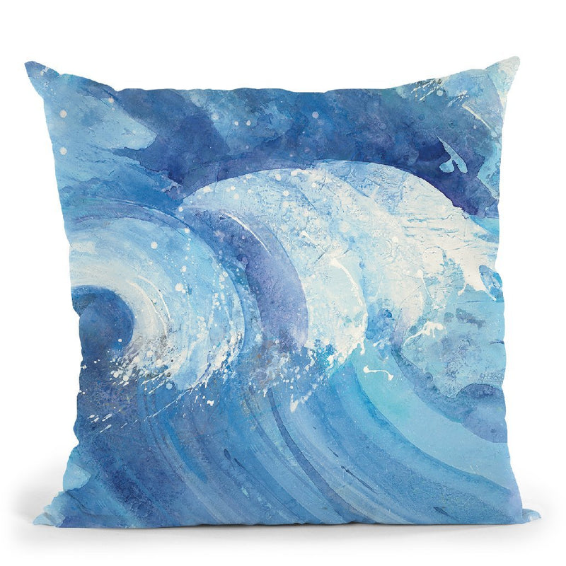 The Big Wave Throw Pillow By Albena Hristova