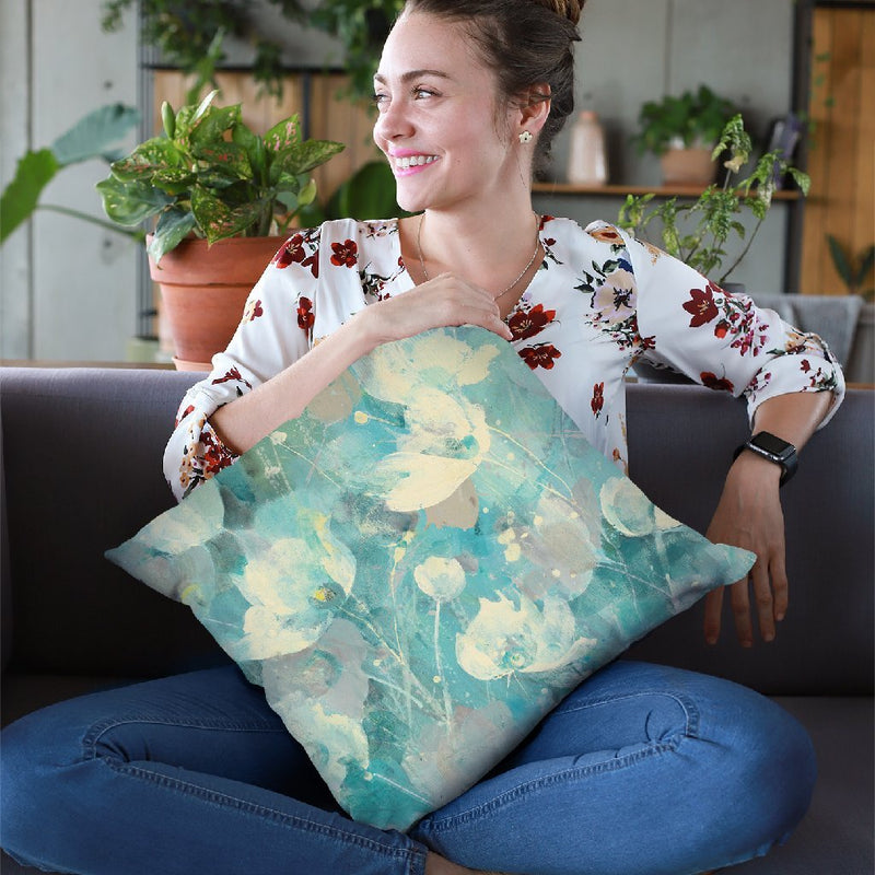 Gardens Past Throw Pillow By Albena Hristova