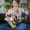 Beautiful Gaze I Neutral Gold Throw Pillow By Albena Hristova