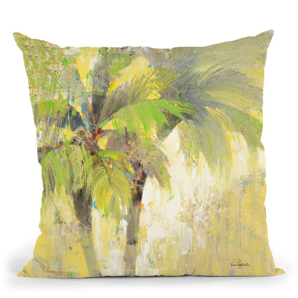 Breezy Palm I Throw Pillow By Albena Hristova