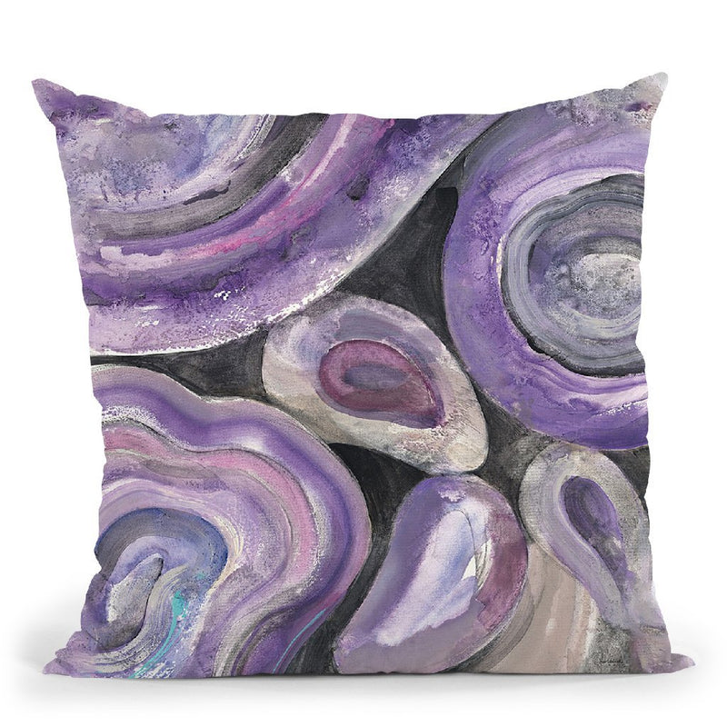 Circle Rain V2 Throw Pillow By Albena Hristova