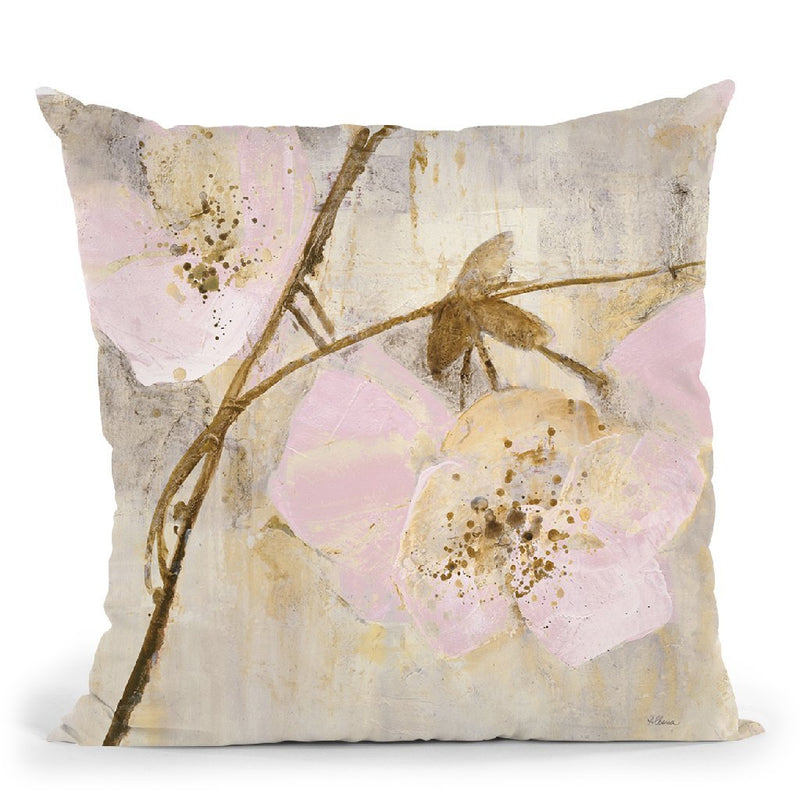 Elegance Ii Pink Throw Pillow By Albena Hristova