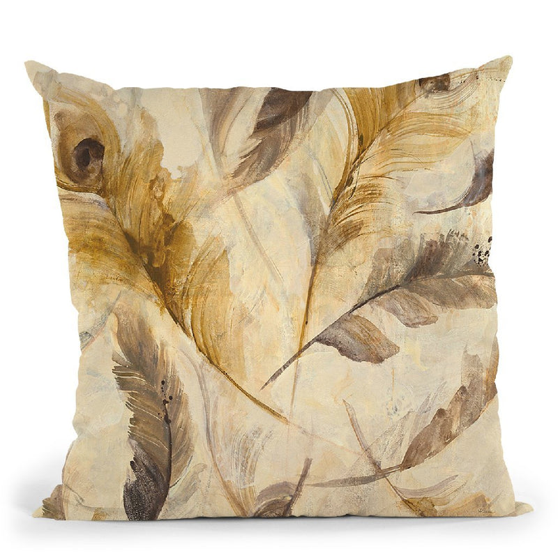 Feather Toss Crop Throw Pillow By Albena Hristova