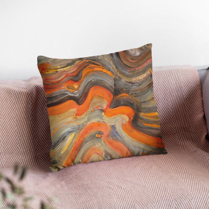 Floating Lava Throw Pillow By Albena Hristova