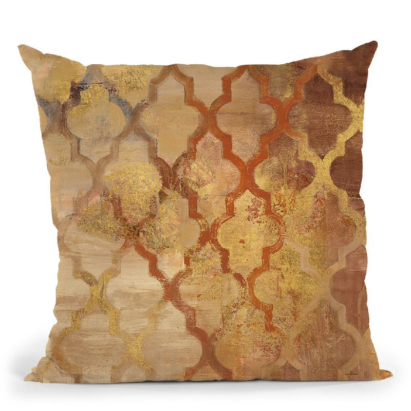 Gilded Rockin Moroccan Throw Pillow By Albena Hristova