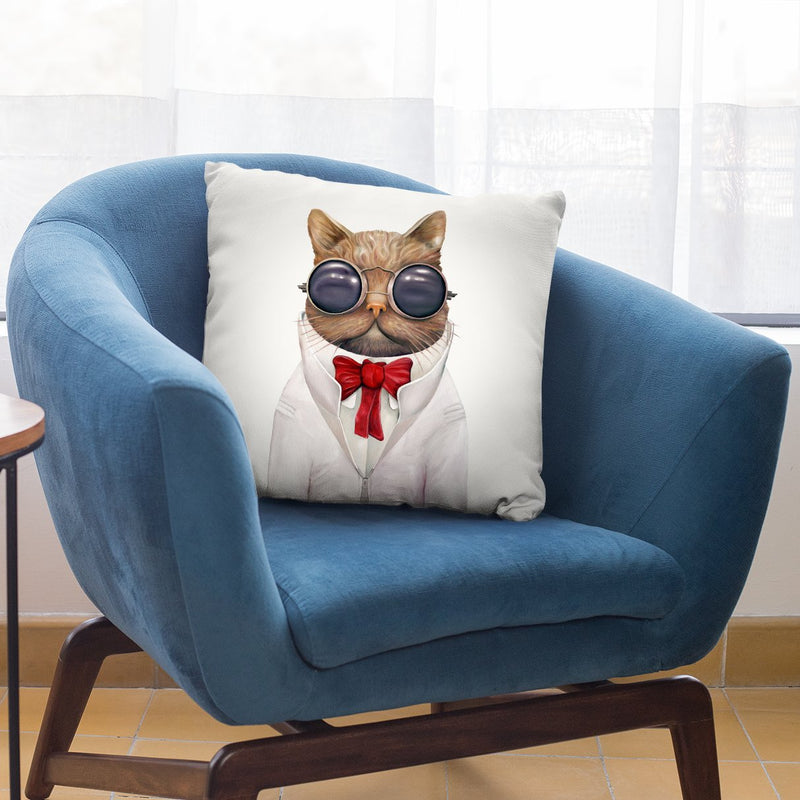 Astro Cat Throw Pillow By Animal Crew